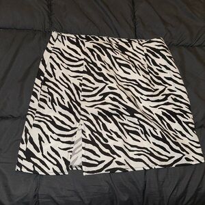 SHEIN zebra skirt